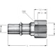 BILZ HERMETIKUS K-GT 0 钢制套管 G 1/4 英寸内螺纹 - 气动内螺纹喷嘴类型 K-GT-I - 2