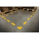 self-adhesive floor marker shape foot 90 mm x 240 mm 0.7 mm - marqueur d'espace de stationnement - 4