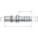 BILZ HERMETIKUS utični priključak za crevo K-T 1 13 mm od čelika - Mlaznica za pneumatsko crevo K-T - 2