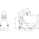 MAZZOLA/LONGUS works. crane hydr. 1,000 kg WLL lift. height min/max 110-2,420 mm - Workshop crane, hydraulic - 2