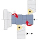 Placas base ATORN para portaherramientas de roscar, AE 16 +0,5 - Placas base para soporte para herramientas de roscado - 2
