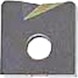 KIENINGER cementált keményfém váltólapka WPV 12 mm LW610 forgácstörők - WPV-CF maró váltólapka - 1