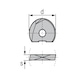 KIENINGER Hartmetall-Schneidplatte LW610 WPR-DN 10 mm für Buntmetalle - Fräswendeplatte WPR-DN - 2