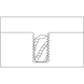 Vrták na strojní závitník ATORN, slinutý karbid, TiN M3, 2,5&nbsp;mm - Vrtací stahovák pro závitník - 2
