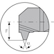 Plaquita de corte mini ATORN AIR 7,0mm L25 2 TR HC5615 - Plaquita de corte en miniatura tipo AI HC5615 - 2