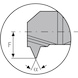 ATORN mini cutting insert AIL 5.0 mm L15 A55 HC5640 - Miniatűr leszúró betét típus: AI HC5640 - 3