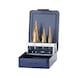 ATORN stepped drill bit set HSS TiN, with twists, type 1.0/2.0/3.0