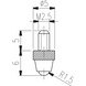 TESA meetinzetstuk type TN 10 W, met hardmetalen punt - Meetinzetstukken M2,5 - 2
