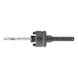 ATORN drive arbor suitable for SDS hole saws 32–210 mm, with drill bit