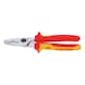 KNIPEX cable cutters VDE 200&nbsp;mm with two-component handle - VDE cable shears with dual blade - 1