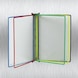 Wandsichttafelsystem magn.inkl. 10 Tafeln aus Stahlblech RAL7035 farbig sortiert - Wandsichttafelsystem - 2