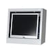 HK monitorbehuizing voor plat beeldscherm 500 x 520 x 250 mm/RAL 7035 - Monitorbehuizing voor platte beeldschermen tot 19 inch - 1