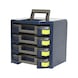 RAACO mobil doboz, üres, HxSzéxM 347 x 305 x 324 mm, kék/szürke, 4 vál.dobozhoz - Mobil doboz, üres - 2
