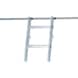 ZARGES 挂梯 Z 600，9 级踏板，带衬垫，吊钩悬挂高度 2.20-2.44&nbsp;米 - 前边缘装有软垫的货架活梯，可通过钩子挂接 - 2