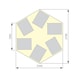 Etabli de groupe ANKE 606 VG, hexag., LxlxH : 2 700x2 340x850 mm, RAL 7035/7016 - Etabli de groupe, série VG, hexagonal avec double verrouillage des armoires - 2