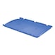 Tapa cobertora 600 x 400 mm azul para contenedores apilables Euronorm