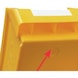 RASTERPLAN nyitott tárolódobozok, méret: 2, 500x300x200 mm, sárga - Nyitott tárolódoboz - 7