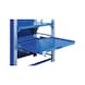 Heavy-duty pull-out shelf 1,250x1,300 mm, 1,200 kg, anti-roll-off edging - Shelf with full extension, pulls out by 100% - 1