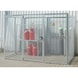 Gasflaschen-Container Typ GFC-M 2 LxBxH 2100x1500x2070 mm, ohne Dach verzinkt - Gasflaschencontainer ohne Dach, mit Einflügeltüre - 1