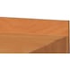 采用复合榉木制成的轧制带，LxHxW 4050 x 90 x 14 mm，2 件
