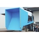 Capacidad contenedor inclinable 0,75 m³ LxAnxAlt 1760 x 820 x 1270 mm, galv. - Cubeta inclinable con mecanismo de rodadura- para mercancías a granel pesadas - 3