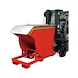 Tilting drum with roll-off mechanism—for heavy bulk materials - 3