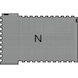 düz yüzey yapılı ergolastik iş yeri matı, N tipi, 1303 x 885 x 16 mm - Nitril kauçuktan yapılmış iş yeri matı, yağa dayanıklı ve alev geciktirici - 2