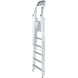 Zarges ayaklı merdiven Z600 ZAP geniş platformlu, 9 basamaklı, Safer Step 41679 - Z 600 ZAP ayaklı merdiven - 1