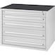 ORION tool cabinet B, 5 drawers, RAL7035/7035, full-extension - drawer cabinet B — with fully extending drawers - 1
