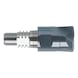 Solid carbide high-feed milling cutter for interchangeable head system - 1