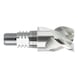 Solid carbide HPC end mill for interchangeable head system - 1