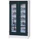 WTS wing door cabinet with viewing window incl. 119 holders HSK 63 RAL 7035/7016 - wing door cabinets fitted with plastic inserts - 2
