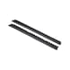 Burlete caucho de nitrilo, diseño con pasadores, long.: 910 mm, color: negro
