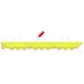 Burlete caucho de nitrilo, diseño con pasadores, long.: 910 mm color: amarillo