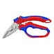 KNIPEX electr. scissors 160&nbsp;mm with crimping station and 2-comp. pistol handle - Electrician's scissors, angled - 1