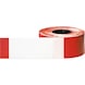 Morion scheurvast polyethyleen afzetlint op rol: 500 m/80 mm, rood/wit - Afzetlint - 2