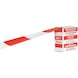 Morion tear-resistant polyethylene warning tape role: 500 m/80 mm, red/white - warning tape - 1
