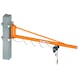 Wall-mounted slewing crane with electric chain hoist - 1