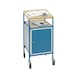 Roller desk 5836 load area 500x600 mm 100kg, w. writing surface & steel cabinet - Roller desk with 1 load areas made of wood - 2