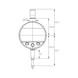 ATORN Messuhr elektronisch 50 mm Messspanne 0,01 mm ZW für dynamisches Messen - Elektronische Messuhr - 2
