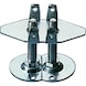 META Clip double adjustable foot galvanised - Adjustable foot for META CLIP plug-in rack - 2