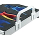 CLIP-O-FLEX fogantyúk tálcákhoz, hozzászerelhető, műanyagból, fekete színű, 2 db - Fogantyúk - 2