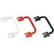 CLIP-O-FLEX handles for trays attachable, made of plastic, colour red, 2 pcs - Handles - 3