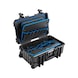 Nářaďový kufr B+W JUMBO 6600, černý polypropylen - Nářaďový kufr na kolečkách je vyroben z&nbsp;vysokopevnostního polypropylenu s&nbsp;teleskopickou rukojetí - 1
