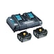 Makita 电源套件 18 伏，2 节 5 安时电池，型号 199482-2