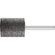 PFERD 圆柱形磨头，硬度 N，柄直径 6 毫米，G 30，25 x 32 毫米 - 不锈钢边缘研磨头，硬度 N - 1