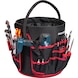 PARAT Nylon Werkzeugtasche Bucket - Werkzeug Rundtasche mit innen- und außen liegenden Einsteckfächern - 2