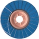 LUKAS lamel. brusni disk, SLTT 125 gran. 60 cirkon korund čelična podloga - Lamelasti brusni disk SLTT za čelik/negvozdene metale - 1
