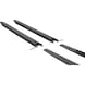 fork extensions, open design, length 1600 mm, WxH 181x58 mm, RAL 7021 - Fork extension, lower side open - 3