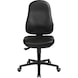 ATORN work chair with hard floor castors, synthetic leather - Swivel work chair - 1